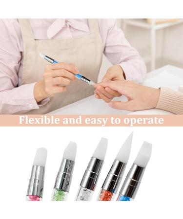 5-Piece Silicone Nail Brush Set | Double-Headed DIY Manicure Tool for Nail Art Painting & Designing | Reusable Nail Art Pen - Buy Online on SooperMarket.com