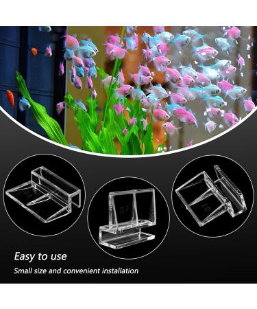 16 PCS LEEFONE 10mm Acrylic Aquarium Cover Clip - Universal Holder for Rimless Fish Tank Glass Covers - Buy Online on SooperMarket.com