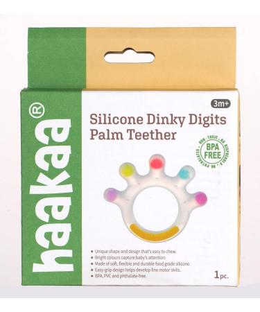 Haakaa Large Palm Trees Baby Biting Toys - Silicone Bite Rings for 0-12 Months - BPA Free Teething Toys - Buy Online on SooperMarket.com