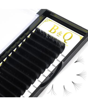 Easy Fan Lashes D-0.05-10 Easy Fan Russian Lashes Eyelash Extensions C CC D DD curl Self Fanning Lashes 8-20mm Flowering Blooming Volune Lash Extension (D-0.05-10) 10 mm D-0.05