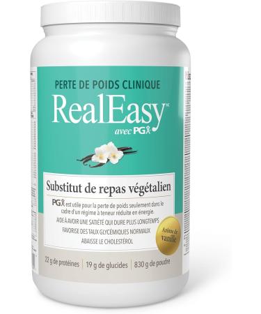 RealEasy with PGX Vegan Protein Meal Replacement Shake Vanilla Flavour 830g Helps you Feel Full Longer. 22g Protein per Serving - Buy Online on SooperMarket.com