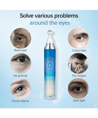 5% Caffeine Eye Serum - Reduce Dark Circles & Puffiness Anti-Aging Under Eye Cream with 360 Massage Roller - International Shipping Available - Buy Online on SooperMarket.com