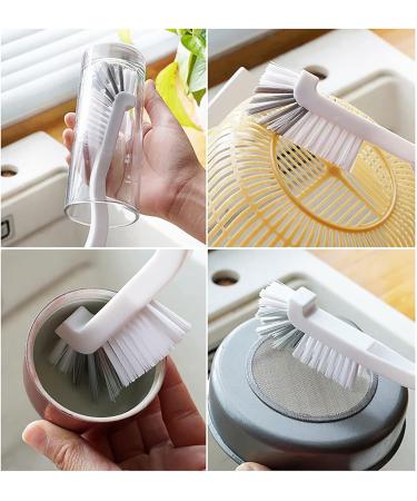 Kitchen Cleaning Scrub Brush Deep Stove Brass Wire Brushes Scraper Scrubber Brush For Range Hood Grease Grime Cleaner Brush For Pot Pan Household Cleaning Tools Little Pro (White One Size) White One Size - Buy Online on SooperMarket.com