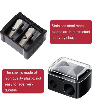 Universal Dual Eyeliner Sharpener Makeup 2 Pieces 2 Holes Dual Sharpener Eye Makeup Pencil Sharpener for Big & Small Sized Eye Pencil Sharpeners Eyebrow Pencil Sharpener Lip Liner Sharpener - Buy Online on SooperMarket.com