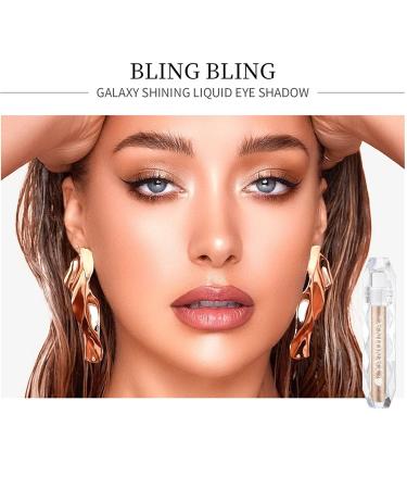 Buy Glitter Liquid Eyeshadow - Diamond Sequins Waterproof Highlighter Long-Lasting Eye Makeup in Brown - Shop Internationally - Buy Online on SooperMarket.com