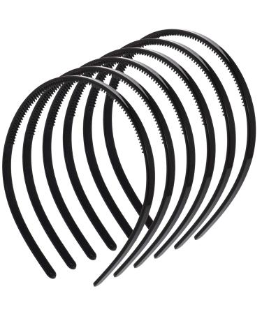 Heyu-Lotus 6 Pieces Mens hairbands Unisex Hair Band Plastic Teeth Comb Headbands DIY Hair Hoop Gripper Teeth Hairband for Men and Women Mens hairbands
