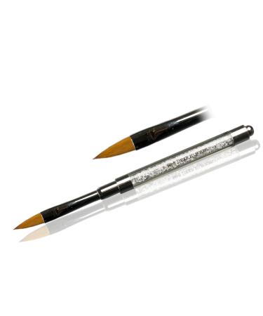 Cats Tongue Full Cover French Brush Set - Deluxe Gel Brush with Rhinestone Handle for Perfect Nail Art - Buy Online on SooperMarket.com