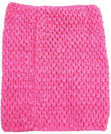 4pcs Crochet Tube Top & Tutu Skirt Set for Baby Girls - Hot Pink - 8x10 and 20x25cm - Buy Online on SooperMarket.com