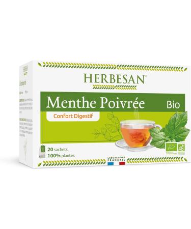 Herbesan Infusion Peppermint Organic 20 Sachets - Buy Online on SooperMarket.com
