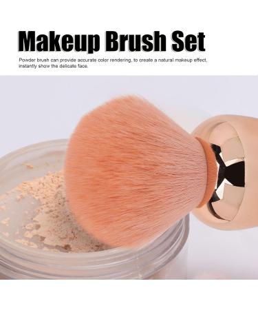 Soft Fluffy Hair Cosmetic Beauty Brush with Strong Powder Grasping Power Accurate Coloring Delicate Looking. Perfect for Loose Powder Blusher. Rose Gold Light Green - Buy Online on SooperMarket.com