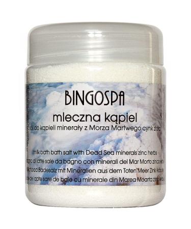 Bath salts against allergies eczema psoriasis acne cellulite and stretch marks 550g BINGOSPA