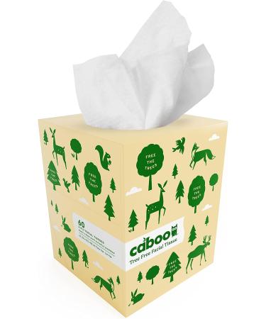 Caboo Tree Free Bamboo Facial Tissue Paper - Eco Friendly Hypoallergenic 360 Total Tissues Cube Boxes (6) - Buy Online on SooperMarket.com