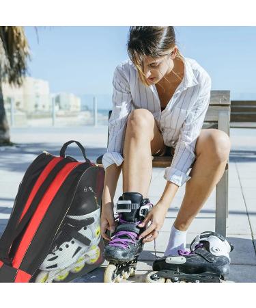 Adjustable Roller Skate Bag | Large Capacity | Breathable | Blue+Red - Buy Online on SooperMarket.com