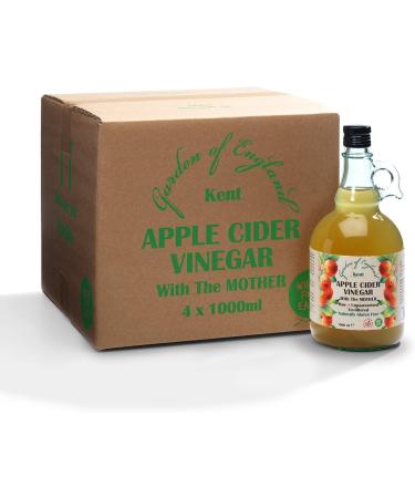 Kent Apple Cider Vinegar 1L with Mother - Raw, Unpasteurized, Unfiltered - GMO Free - Buy Online on SooperMarket.com
