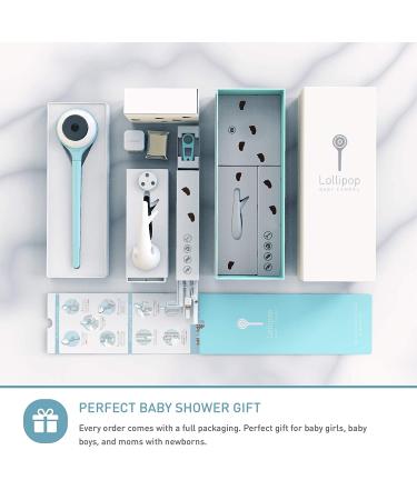 Lollipop Baby Monitor (Turquoise) - with Contactless Breathing Monitoring (No Extra Sensor Required  Subscription Service)  Sleep Tracking and True Crying Detection  Smart AI WiFi Baby Camera - Buy Online on SooperMarket.com
