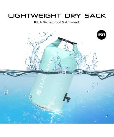 Haimont 10L Waterproof Dry Bag Backpack for Kayaking, Rafting, Boating & Fishing - Aqua Green with IPX8 Waterproof Phone Case - Buy Online on SooperMarket.com