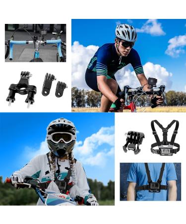 EMART 53-in-1 Action Camera Accessories Kit for Gopro Hero 11-3+, Go Pro Fusion, Akaso, DJI Osmo - Black Bundle Mount Set - Universal Type - Buy Online on SooperMarket.com