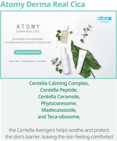 Atomy Derma Real Cica Toner - Best Korean Skincare for Sensitive Skin | Moisturizing & Skin Barrier Support - Shop Internationally - Buy Online on SooperMarket.com