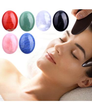 YOXIER Healing Crystals Natural Palm Gemstones Calming Effects Energy Balancing Stress Relief Anxiety Inspirational Gifts Cheer Up Gift for Women & Men Green - Buy Online on SooperMarket.com