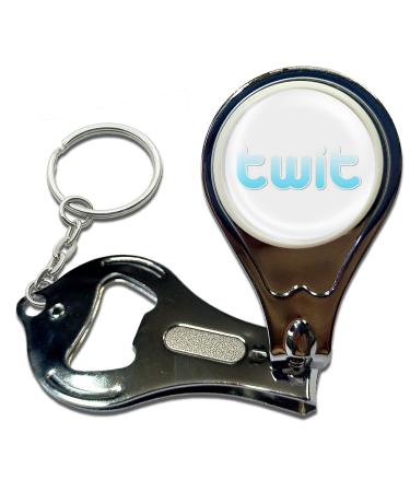 BadgeBeast.co.uk Twit - Key Ring Bottle Opener and Nail Clipper