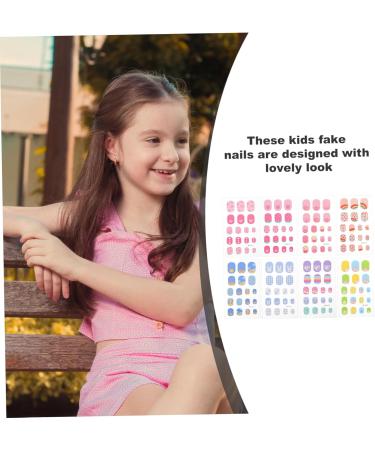 Gogogmee 8 Sheets Children's Nail Stickers Nails False Nail Nails for False Nails Nails Press on Nails for False Nail Tips Fake Nails False Nail for - Buy Online on SooperMarket.com