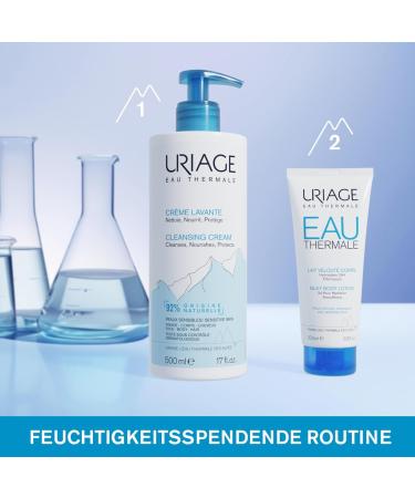 Uriarage Eau Thermal Body Lotion 200ml - Shea Butter & Hyaluronic Acid - 24h Hydration - Light Texture - Floral Scent - Paraben-Free - International Shipping - Buy Online on SooperMarket.com