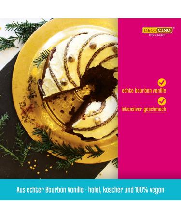Decocino Organic Vanilla Extract 20ml - Alcohol-Free Vegan Bourbon Vanilla for Cakes Tarts & Drinks - Buy Online on SooperMarket.com