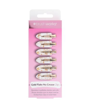 Brushworks Gold Flake No Crease Clips