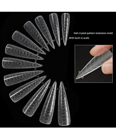 JSGHGDF Fashionable Nails Forms False Nails Full Cover Nails Molds 12 Sizes Nails Extension Nails Art style5 - Buy Online on SooperMarket.com