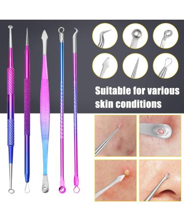 Layhou 10PCS Stainless steel Acne Removal Kit Blackhead Remover 10pcs Multicolor - Buy Online on SooperMarket.com