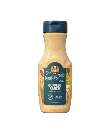 Sir Kensington's Ranch Dressing and Dip, Buffalo Ranch, Sugar Free, Dairy Free, Keto Certified, Paleo Certified, Non-GMO Project Verified, , 9 Ounce