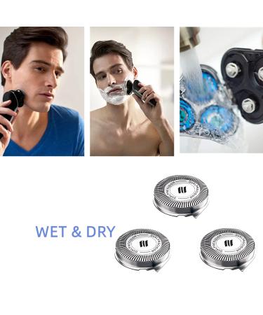 HQ8 Replacement Heads for Norelco Aquatec Shavers - Compatible with Philips Razor PT720 AT880 AT810 - 3 Pack HQ8 Blades - Buy Online on SooperMarket.com