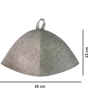 Jocero Sauna Hut - 70% Wool Felt Cap for Men & Women | Premium Universal Size Sauna Hat for Wellness - Buy Online on SooperMarket.com
