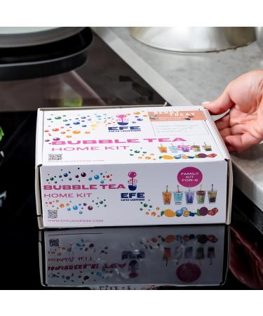 Buy Nordic Schiller Bubble Tea Heimset - 100% Vegetarian & Gluten-Free Boba Set with Blueberry Popping Pearls Strawberry Syrup & Jasmine Green Tea International Shipping Available - Buy Online on SooperMarket.com
