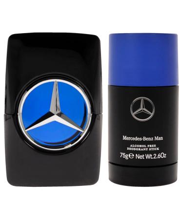 Mercedes-Benz Intense Gift Set Perfumes for Men - Includes 2.7 oz Eau de Toilette Spray and 2.6 oz Deodorant Stick - Woody Scent - Opens with Notes of Pear - Evokes Power and Sensuality - 2 pc 6 Fl Oz (Pack of 1) - Buy Online on SooperMarket.com
