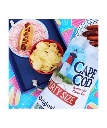 Original Cape Cod Kettle Cooked Potato Chips - 14oz Party Size Bag (Pack of 1) - Buy Online on SooperMarket.com