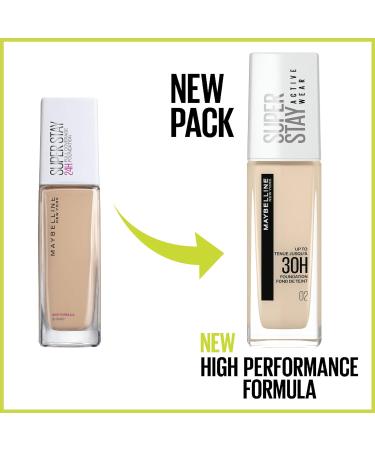 Maybelline New York Superstay Active Wear 30 Hour Long-Lasting Liquid Foundation - 21 Nude Beige 30ml - Buy Online on SooperMarket.com