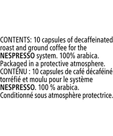 Starbucks by Nespresso Decaf Espresso Roast Nespresso Coffee Capsules Original Line Compatible 10 Nespresso Coffee Pods - Buy Online on SooperMarket.com