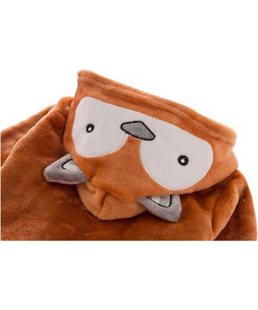 CuteOn Unisex Baby Kids Cartoon Animal Flannel Hooded Bathrobe Pajamas Nightwear - Cozy Fox Design for Infants & Toddlers | International Shipping Available - Buy Online on SooperMarket.com