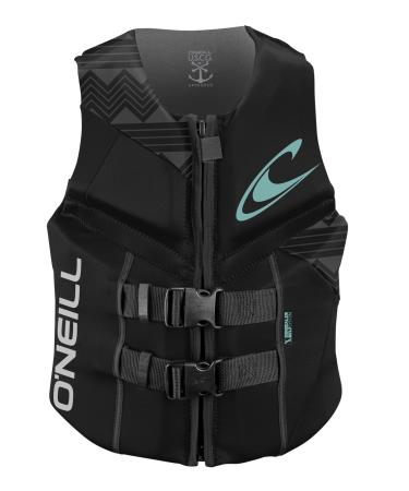 O'Neill Women's Reactor USCG Life Vest 8 Black/Black/Black