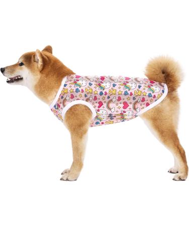 Cool & Breathable Summer Pet T-Shirt - Sun Protection Vest for Medium & Large Dogs (5XL Rainbow) - Buy Online on SooperMarket.com