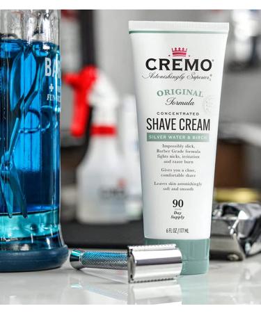Cremo Original Formula Shave Cream - Silver Water & Birch, 6 fl oz - Smooth, Concentrated Shaving Cream - Buy Online on SooperMarket.com