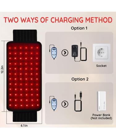 Red Light Lamp Belt 72 LEDs Red Light & Near Infrared Light Belt - Buy Online on SooperMarket.com