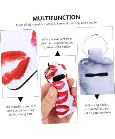 PACKOVE 10pcs Lipstick Holder Keychain & Wristlet | Portable Neoprene Pouch for Lip Balm & Chopsticks | Stylish Keychain Organizer - Buy Online on SooperMarket.com