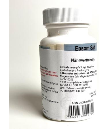 Buy Epsom Salt 60 pcs (965mg each) - Premium Quality Fast International Shipping - Buy Online on SooperMarket.com