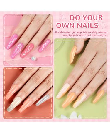 PEACECOLOR Gel Nail Kit with Electric Nail File - 18Pcs Gel Polish Set, 36W UV/LED Lamp, Professional Manicure Tools - KAP0029 - Buy Online on SooperMarket.com