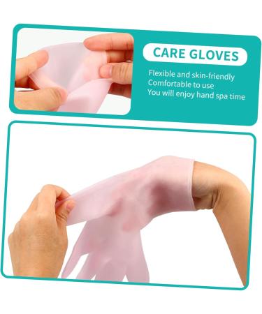 PLAFOPE 1 Pair Moisturizing Gloves Hands Care Cracked Hand Gloves Hand Moisturizer Exfoliating Hand Masks Hands Beauty Masks Moisture Gel Gloves Overnight Gloves for Dry Hands - Sebs 21.5X11.5cm - Buy Online on SooperMarket.com