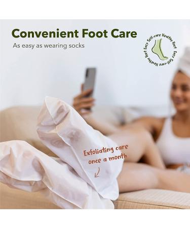 PURDERM Shiny & Soft Foot Peeling Mask (6 Pack) - Exfoliating Treatment for Cracked, Dry, Callused Feet - Removes Dead Skin & Reveals Baby Soft, Smooth Skin - Lemon & Natural Botanical Extracts - Buy Online on SooperMarket.com