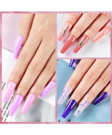 PEACECOLOR Gel Nail Kits Full Set for Beginners 15 PCS Nail Polish with 36W Lamp Kit Nail Gel Builder 10ML with Nail File Machine Basic Gel Extensions Nail Art Design Kit - Buy Online on SooperMarket.com
