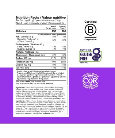 Chickapea One Pot Chickpea Pasta - Creamy Garlic - 198g (Pack of 6) Creamy Garlic 198 g (Pack of 6) - Buy Online on SooperMarket.com